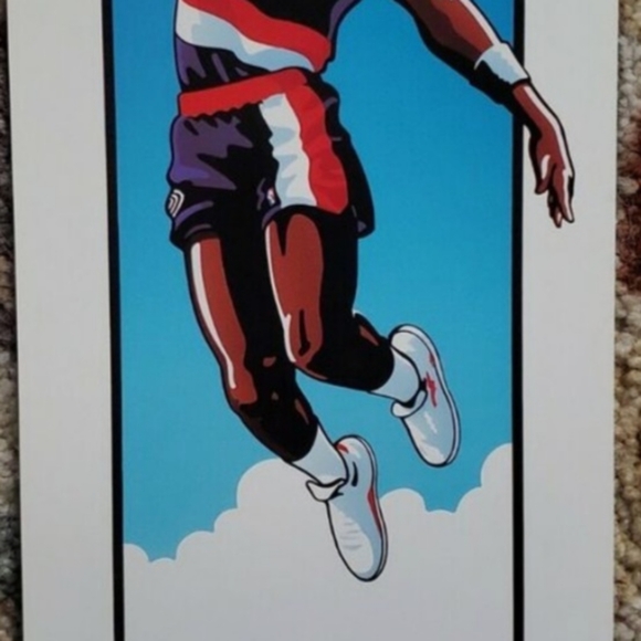 Vintage Portland Trail Blazers 18" x 7" Print Set of 5 1991-92 Playmakers - Picture 2 of 12